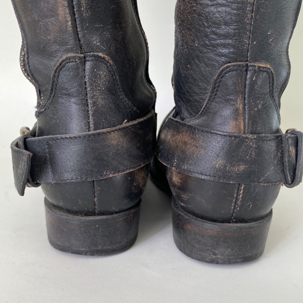 Matisse Distressed Leather Riding Boots - Picture 8 of 11
